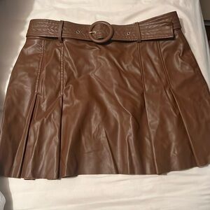 Zara faux leather skirt